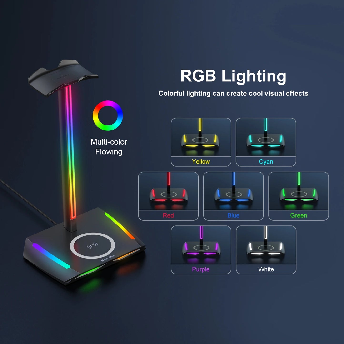 The Command Center V2 - Pro RGB Stand with Wireless Charging